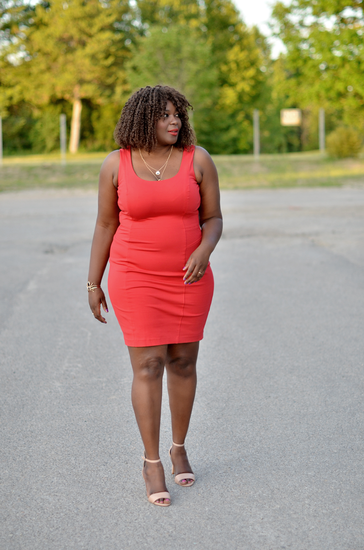 plus size red dress canada