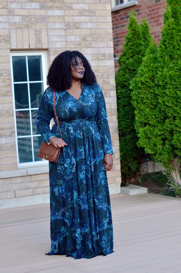 Plus Size Maxi Dress perfect for fall 