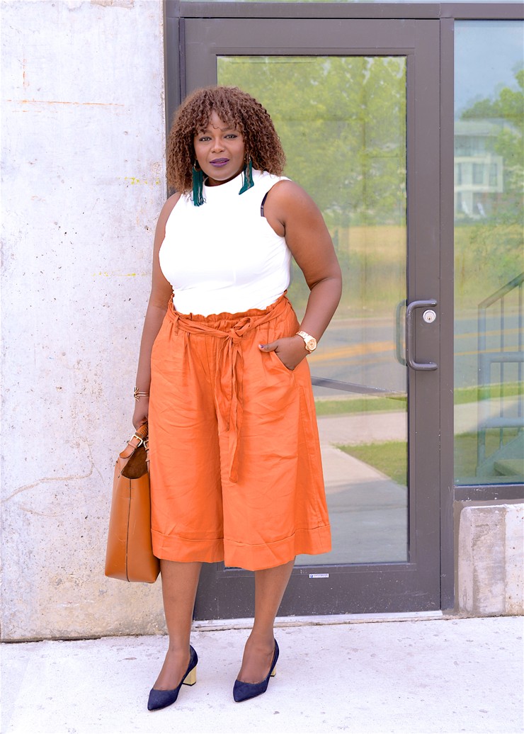 Culotte pants- how to wear them - plus size
