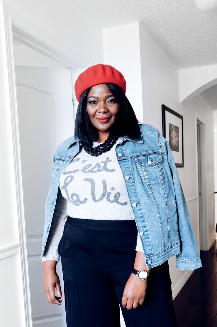 how to wear culottes in the winter -Assa Cisse -