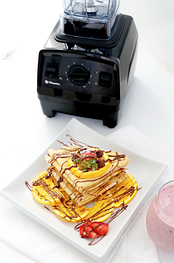 Yummy Crepes with Vitamix E310 Explorian Blender- My Curves and Curves