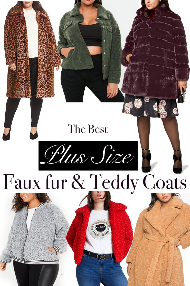 12 Gorgeous Plus size Faux Fur & Teddy Coats You need now!