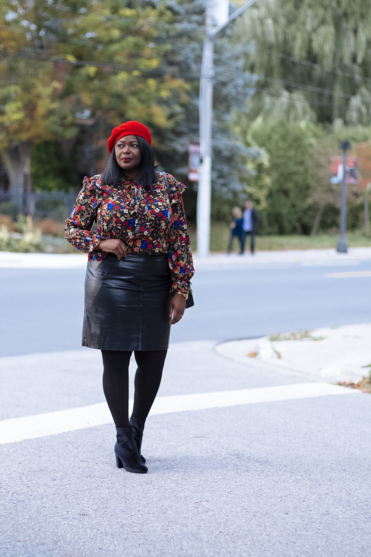 Plus Size Leather Skirt Outfit My Curves And Curls