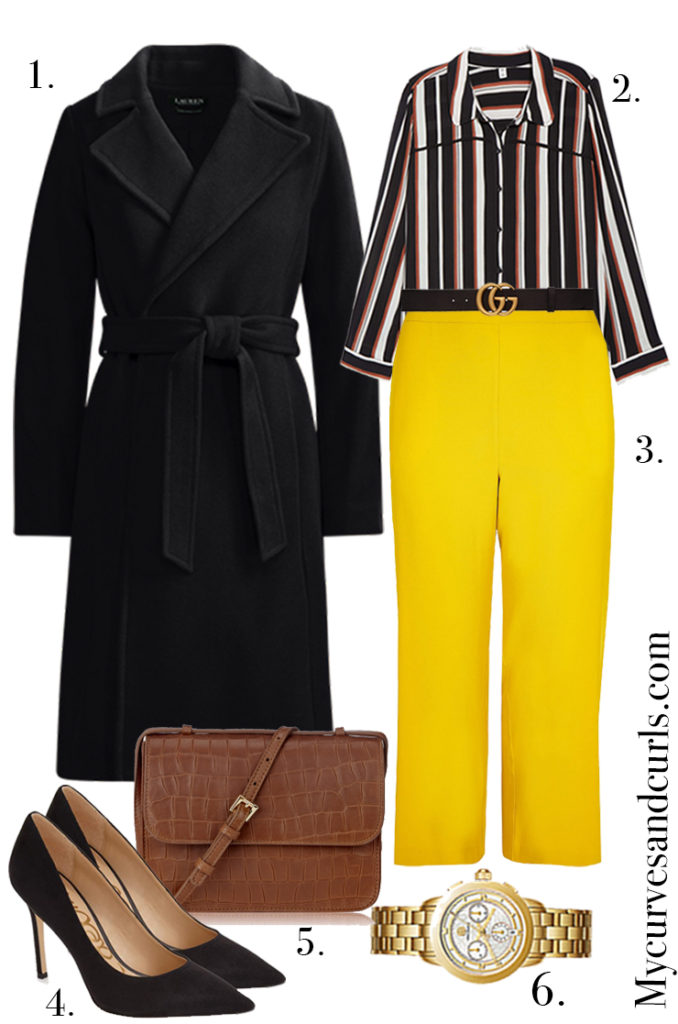 yHow To Wear Yellow This Spring: Outfit Ideas. How to wear yellow to work. Plus size spring outfit idea.
