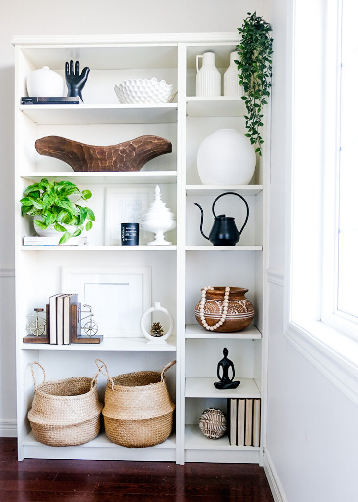 Shelves Refresh: Shelf Styling Inspiration mycurvesandcurlscom
