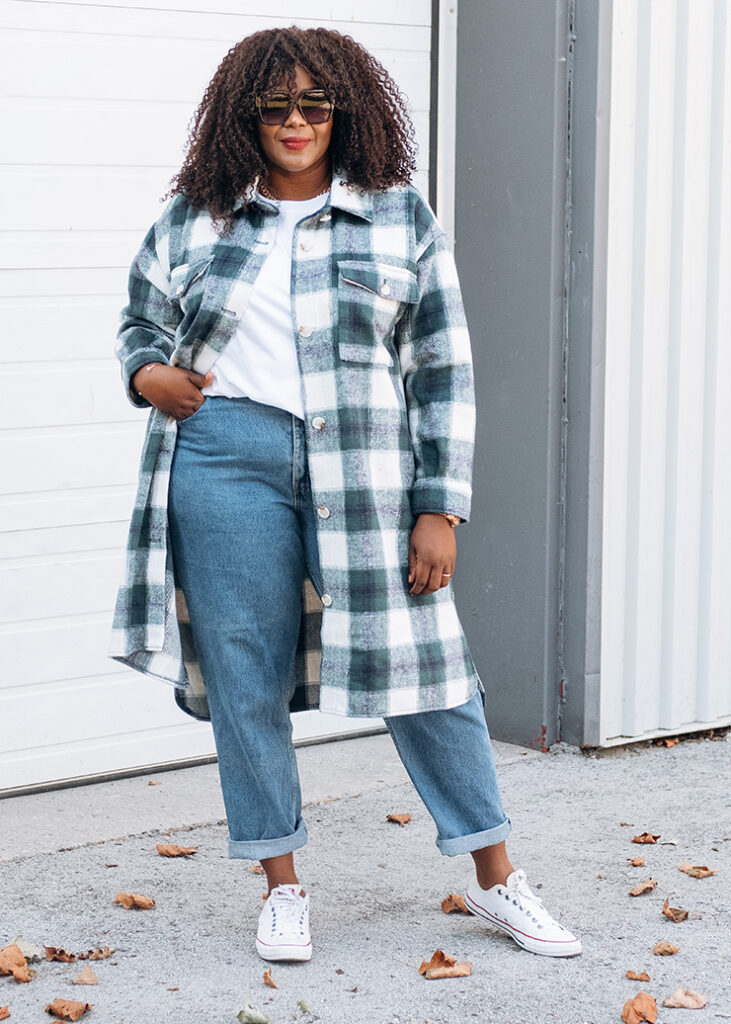 Plus Size Shacket Outfit