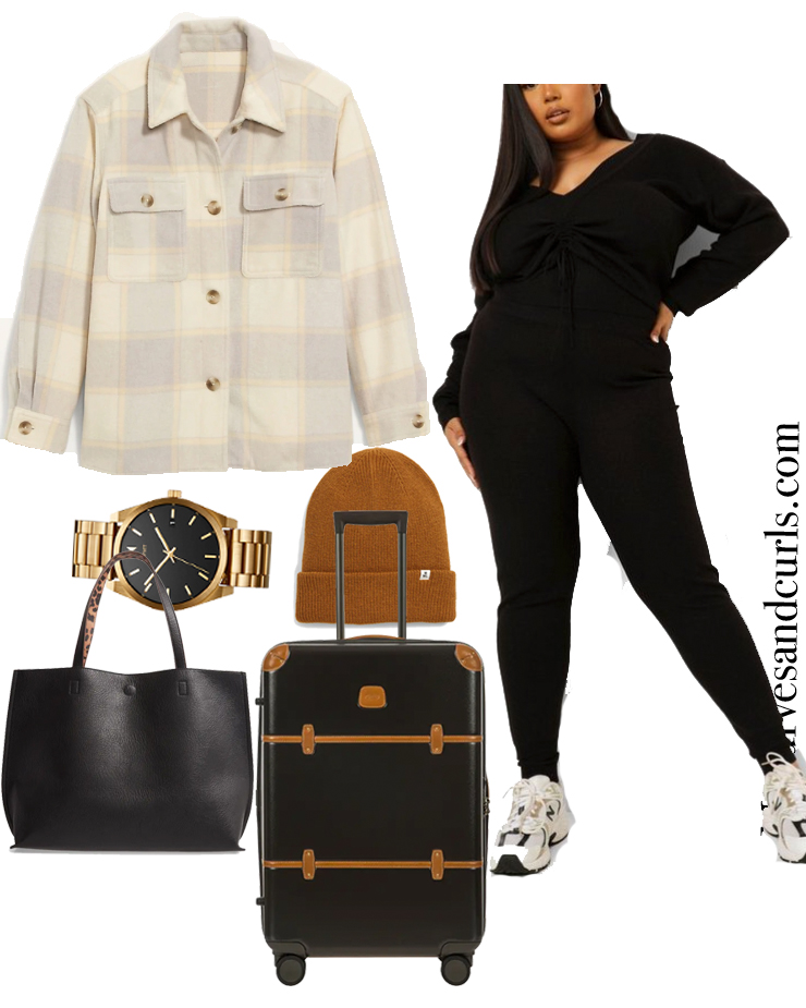 4 Plus Size Airport Outfits to try This Fall - My Curves And Curls