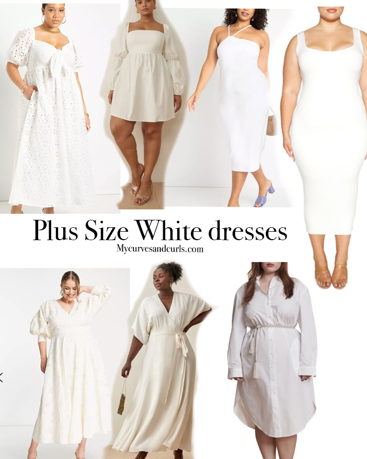 Choosing The Must Have White Dress For A Plus Size Body - CurvyPlus
